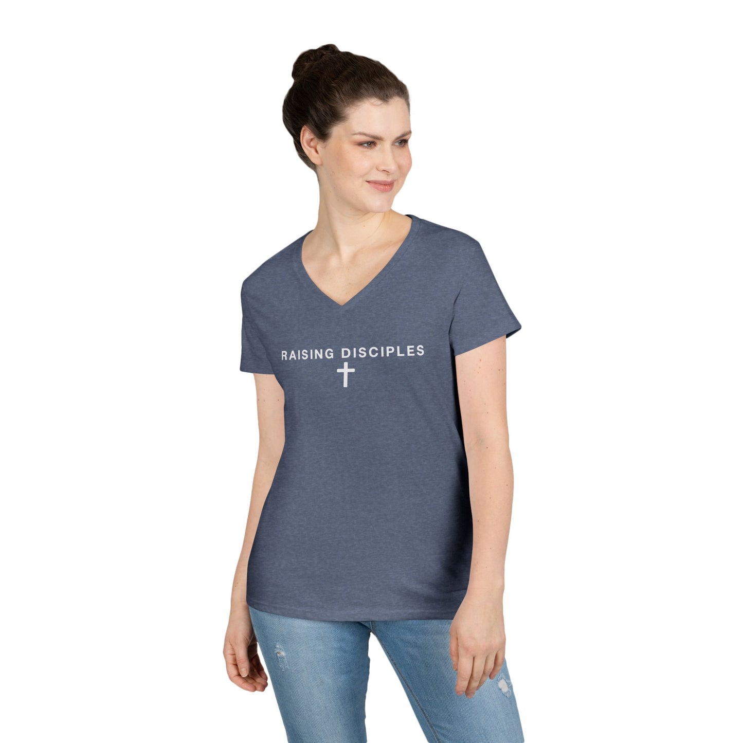 Raising Disciples Women’s V-Neck Tee