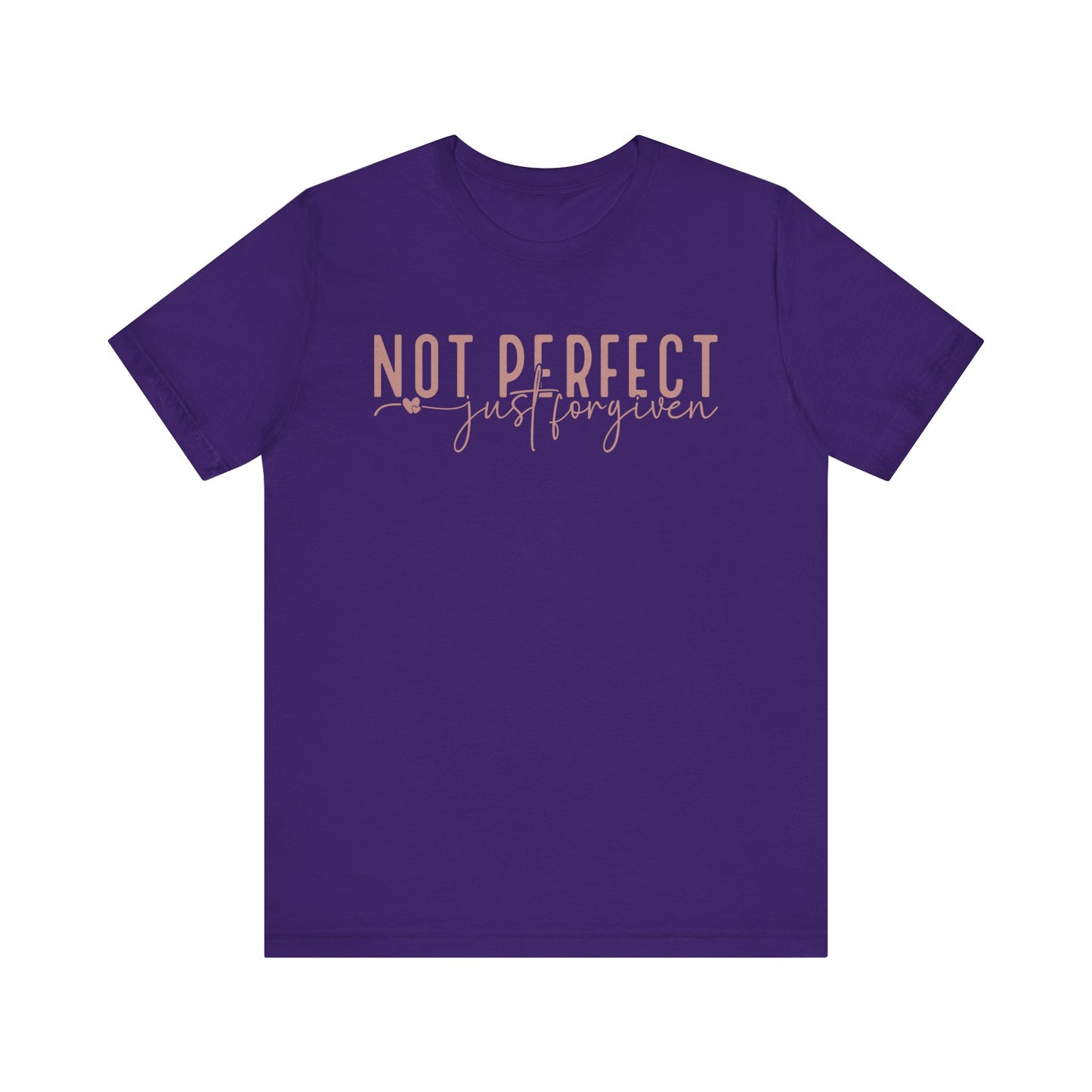 Not Perfect, Just Forgiven Unisex Jersey Short Sleeve Tee
