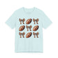 Football & Bows Tee — Cute Game Day Shirt for Fans & Moms