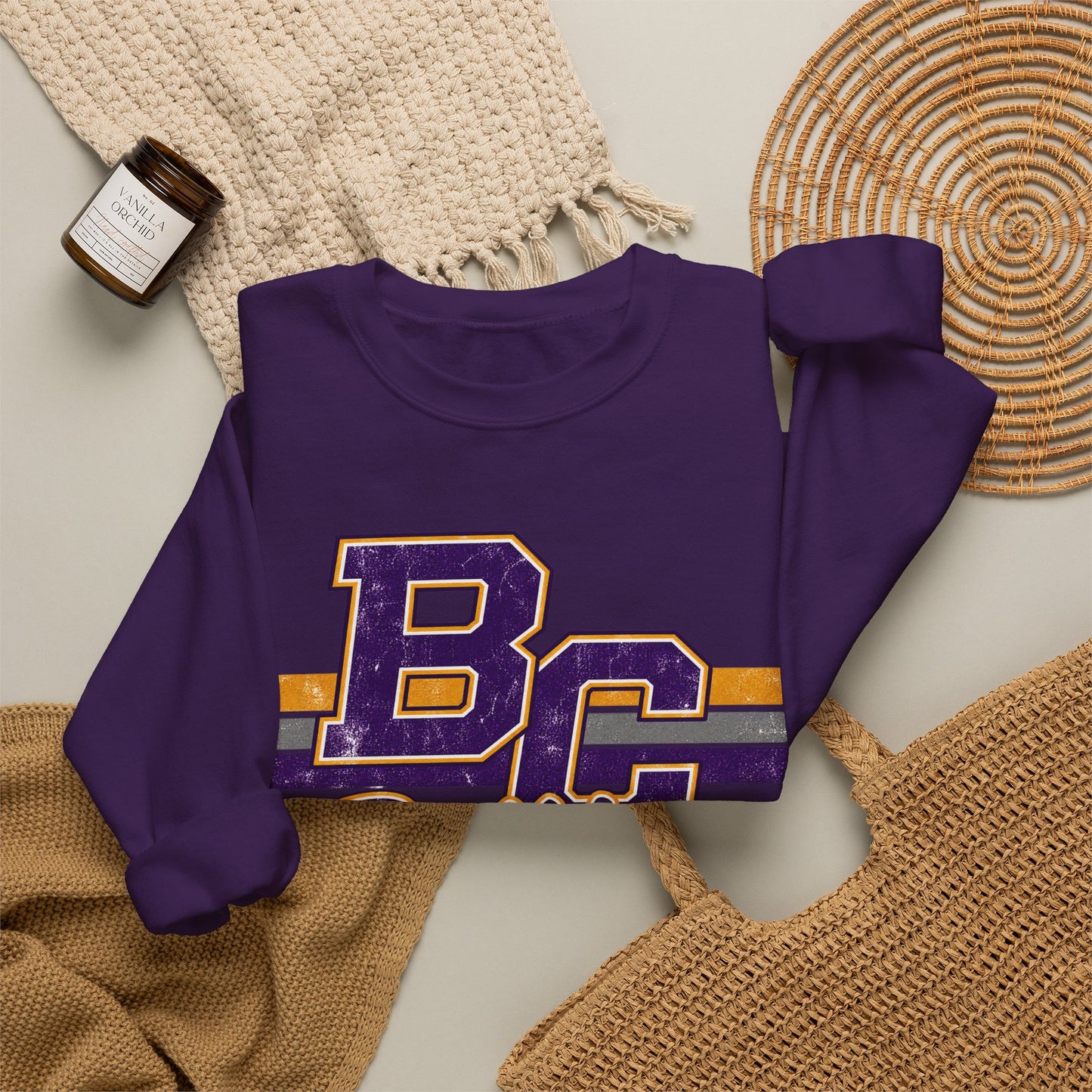 Bloom-Carroll Bulldogs Retro Crewneck Sweatshirt