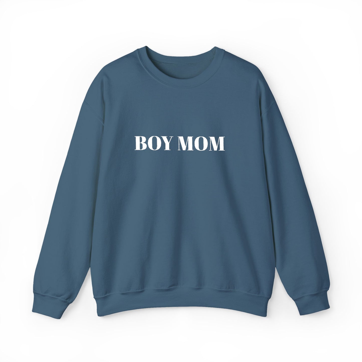 Embroidered Boy Mom Crewneck Sweatshirt — Mom Life Pullover