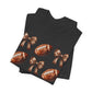Football & Bows Tee — Cute Game Day Shirt for Fans & Moms