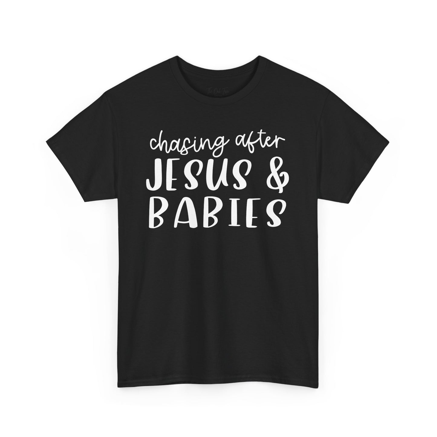 Chasing After Jesus and Babies Unisex Heavy Cotton Tee