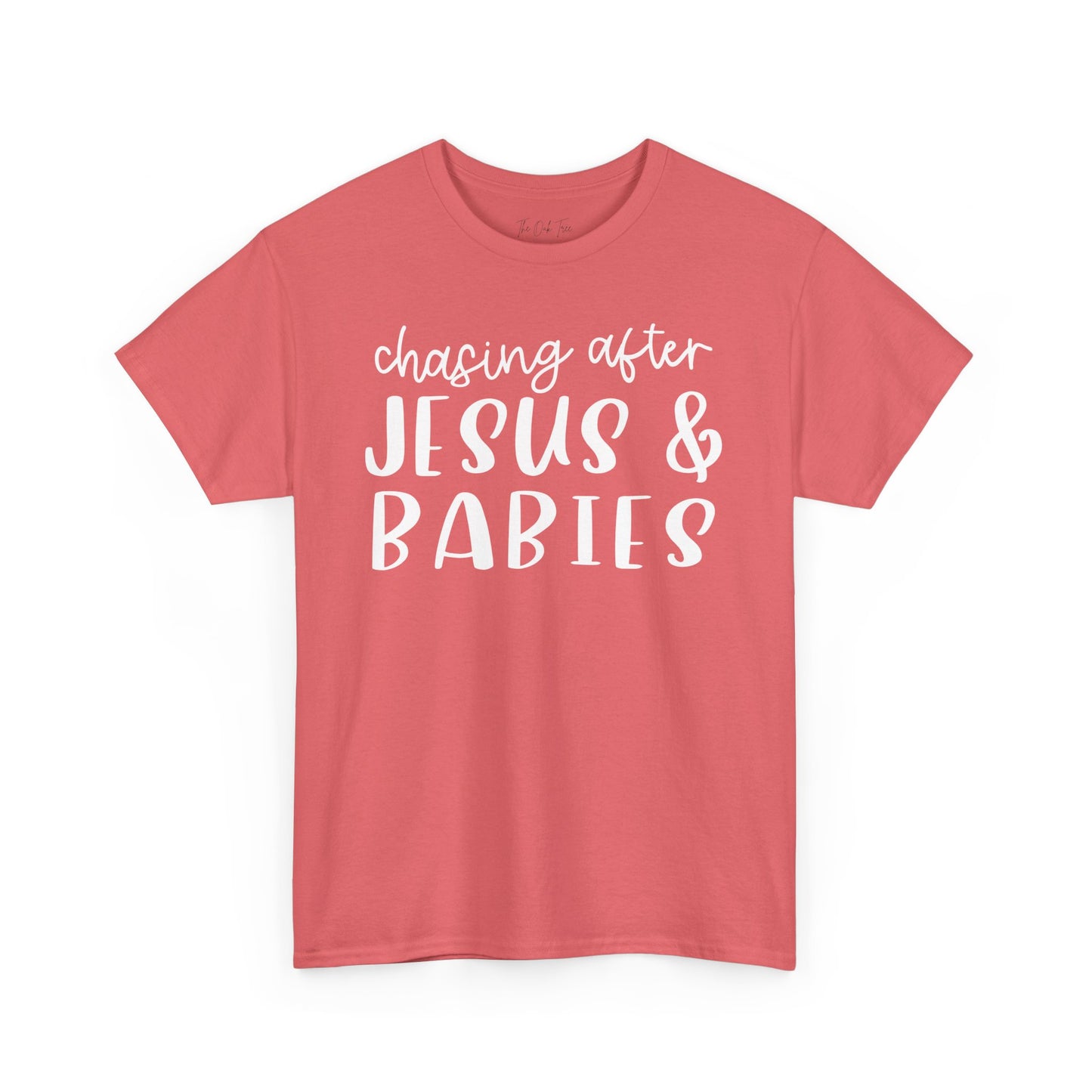 Chasing After Jesus and Babies Unisex Heavy Cotton Tee
