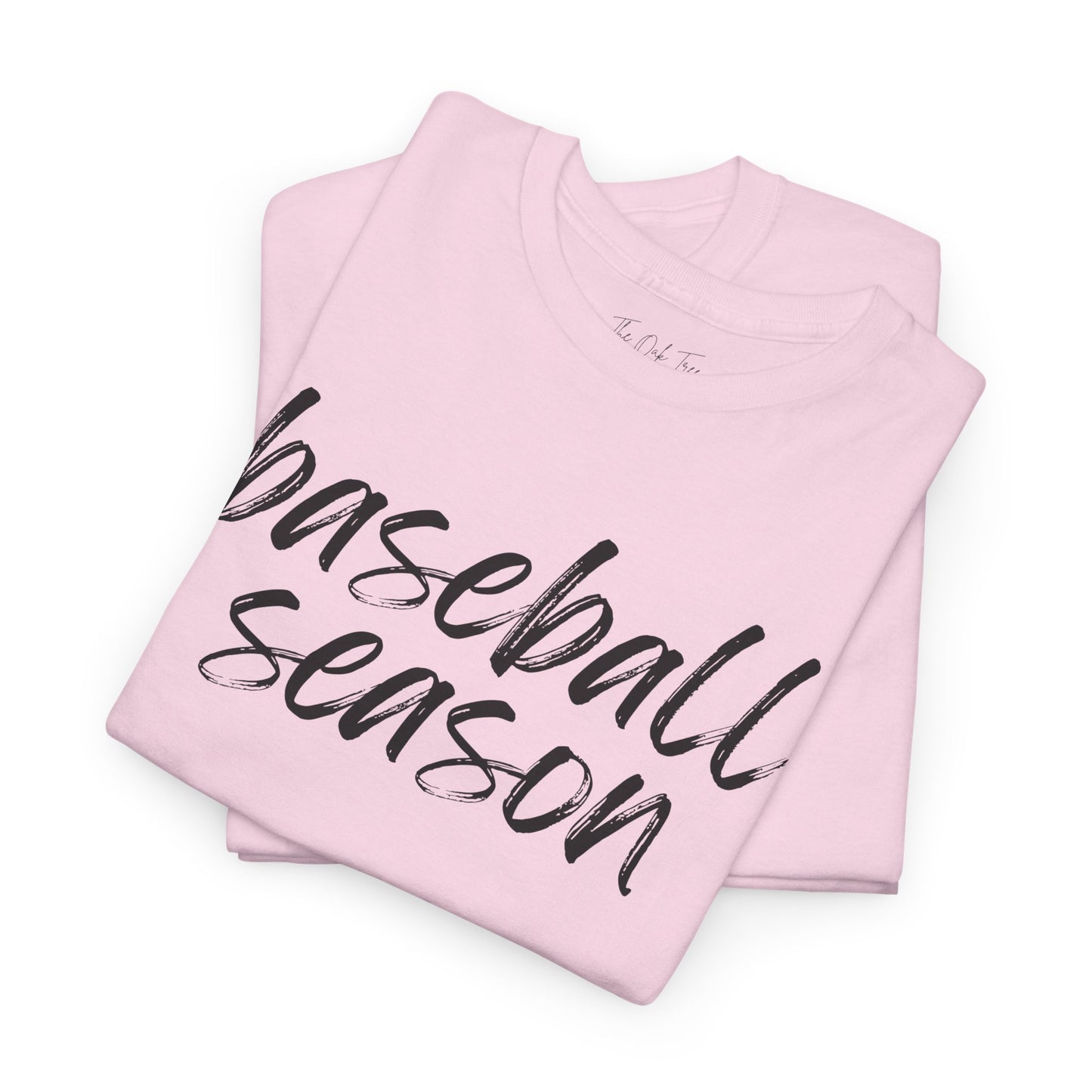 Baseball Season- Black Text Tee