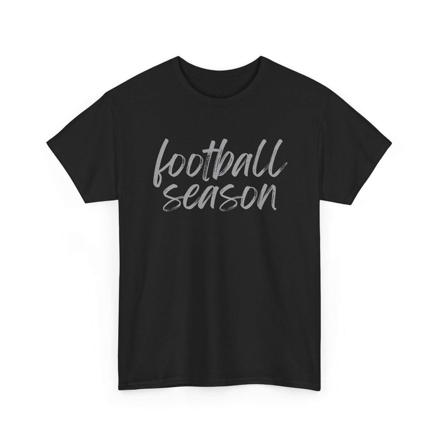 Football Season- Grey Text Tee