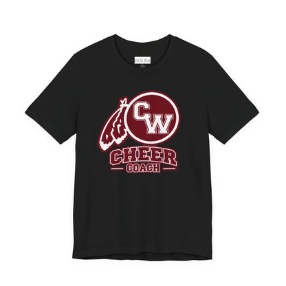 Cheer Coach T-Shirt – CW Mascot Vintage Pom Design