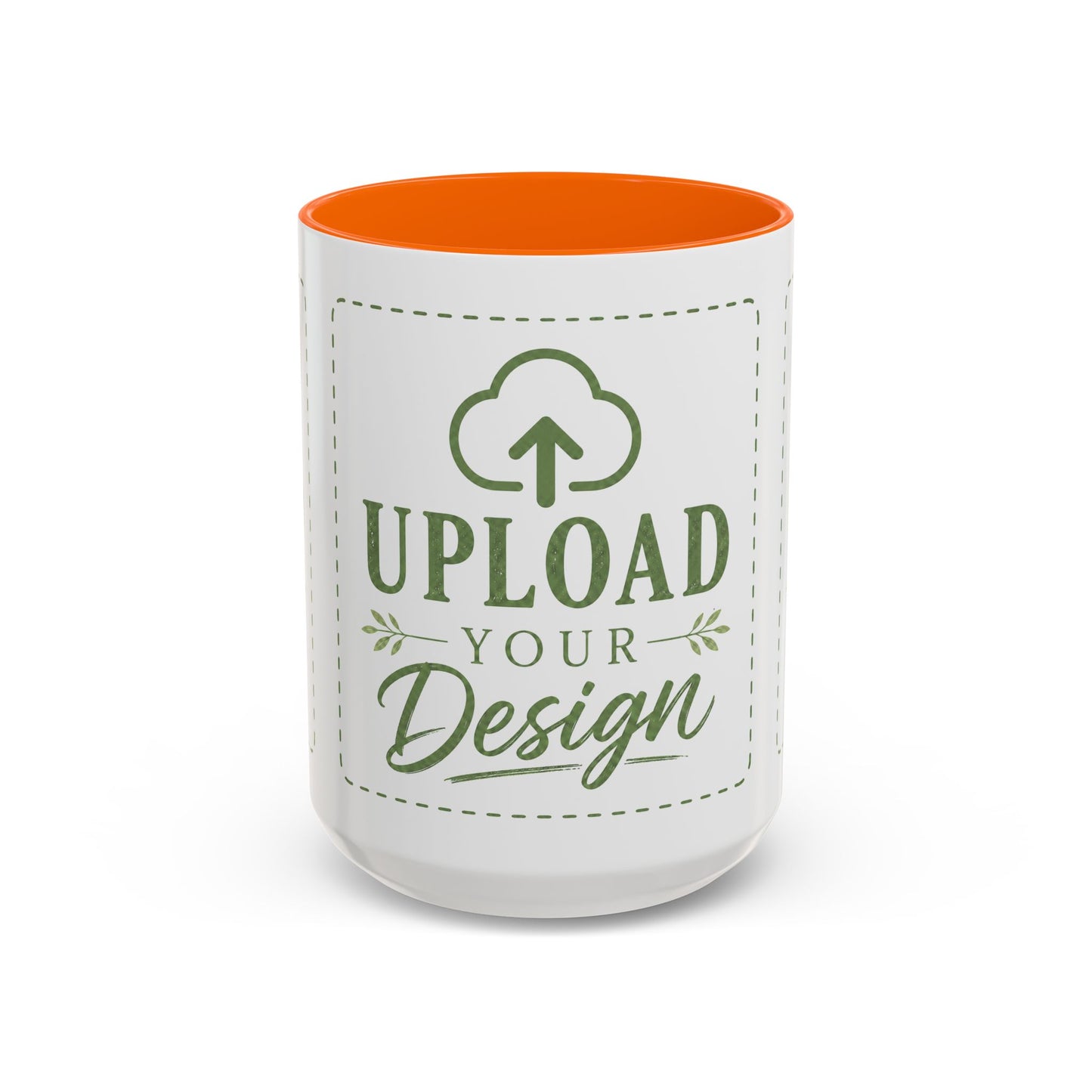 Custom Accent Coffee Mug – Custom Upload Design Ceramic Mug (11oz & 15oz)