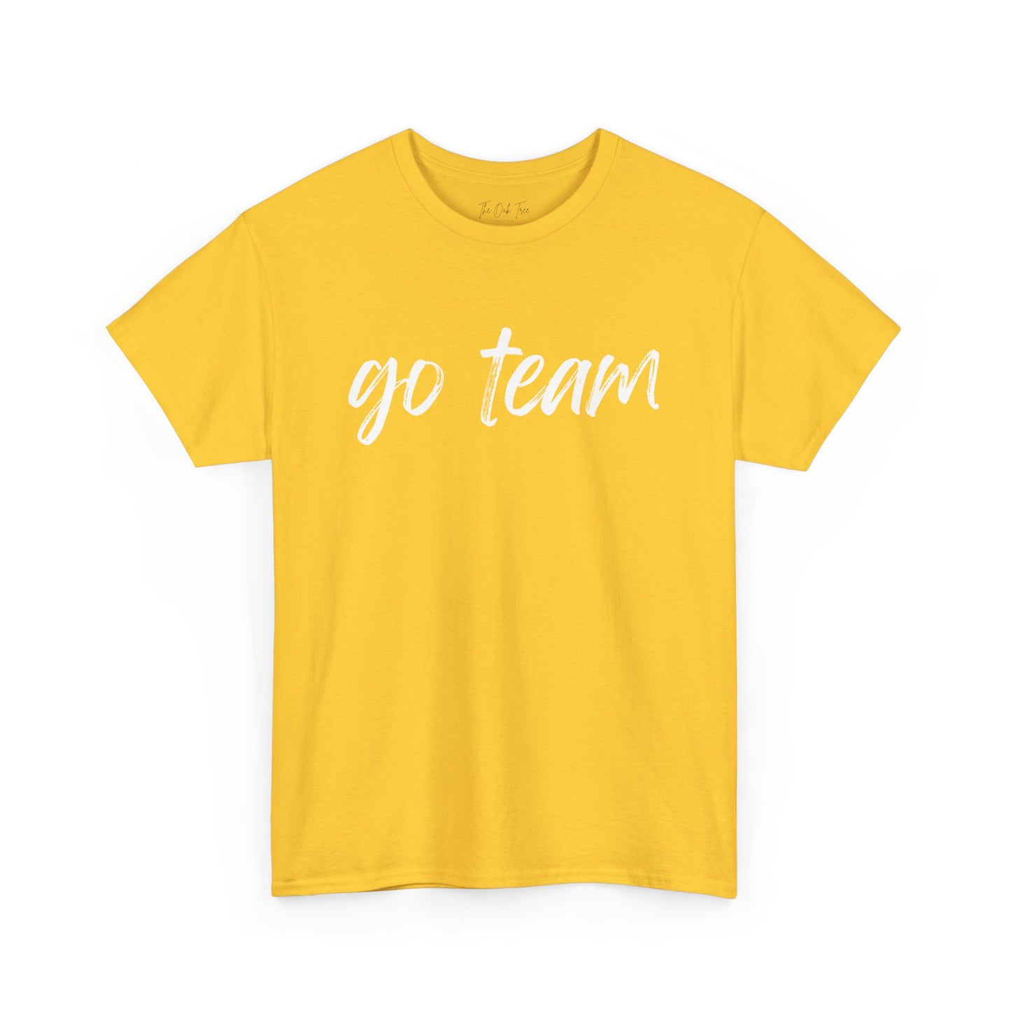 Go Team- White Text Tee
