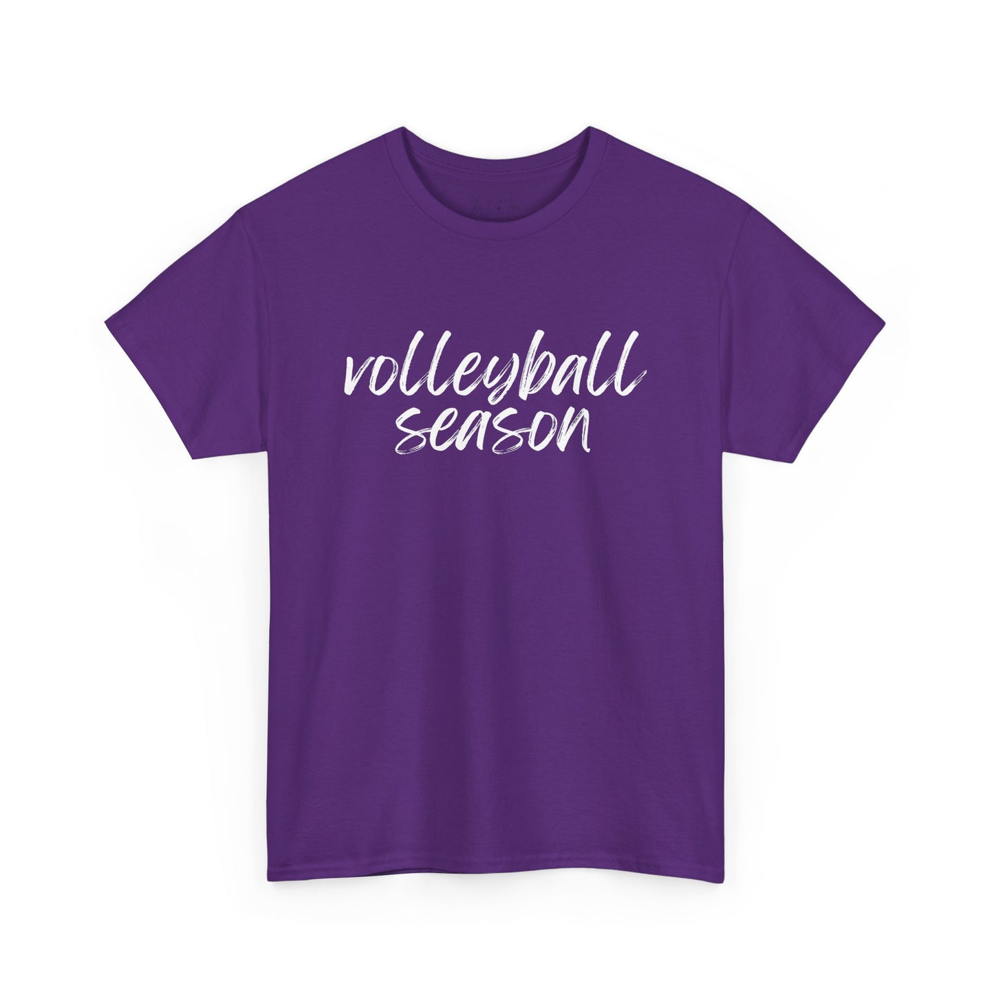Volleyball Season- White Text Tee