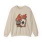 Amanda-Clearcreek Aces Vintage Card Crewneck Sweatshirt