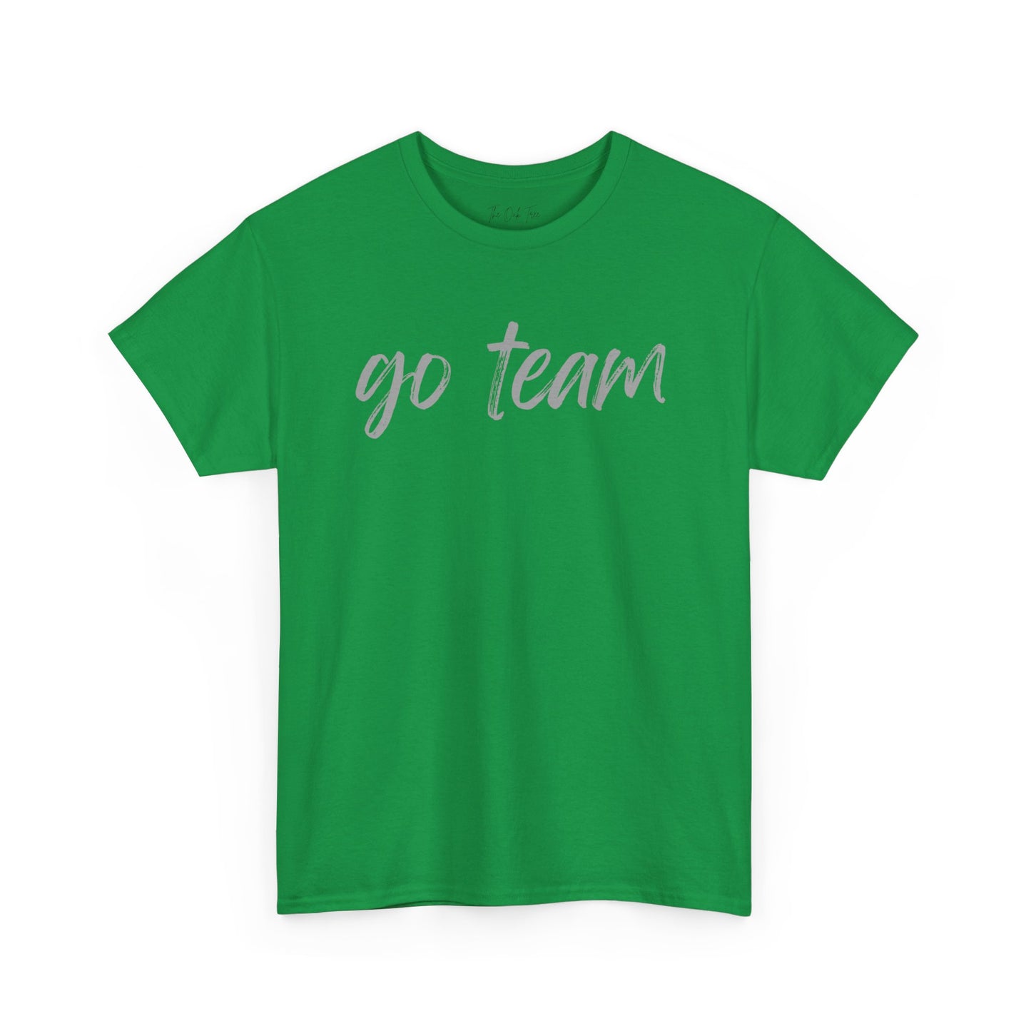 Go Team- Grey Text Tee