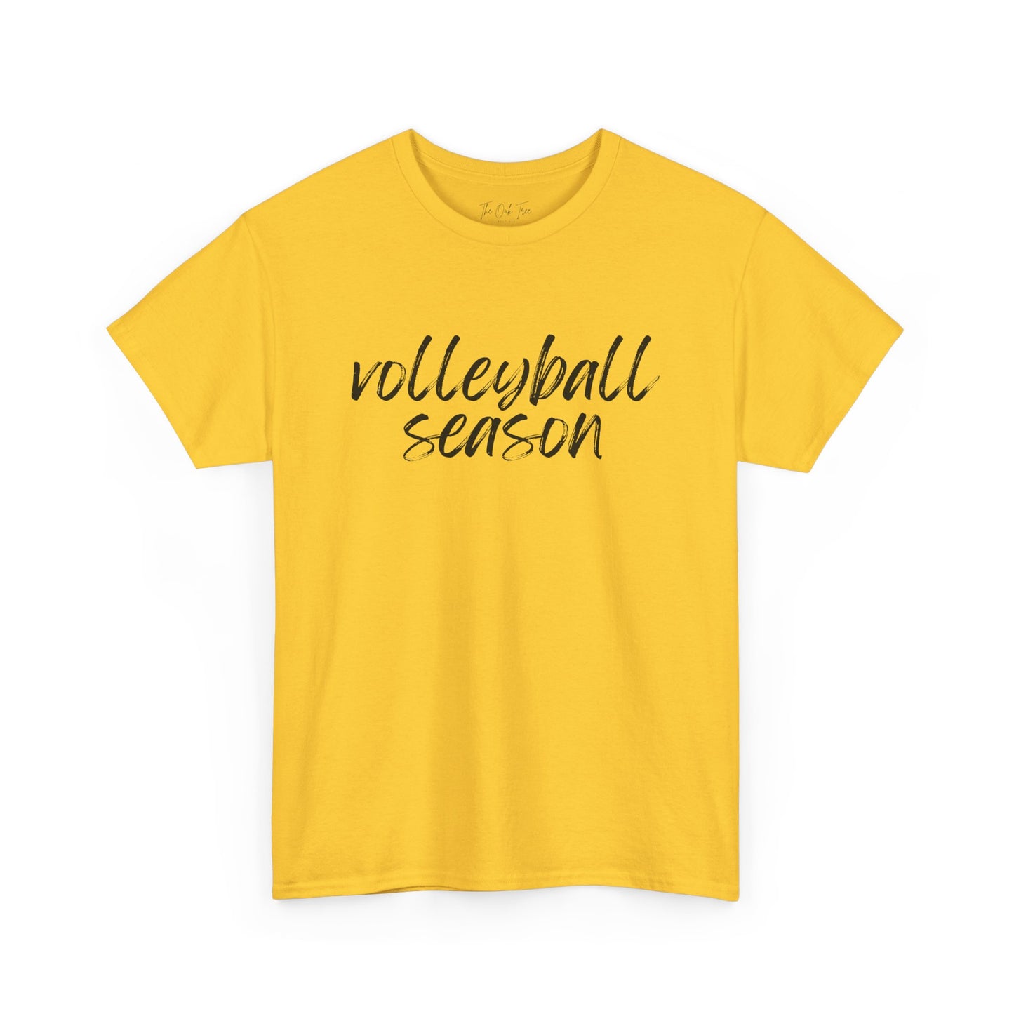Volleyball Season- Black Text Tee