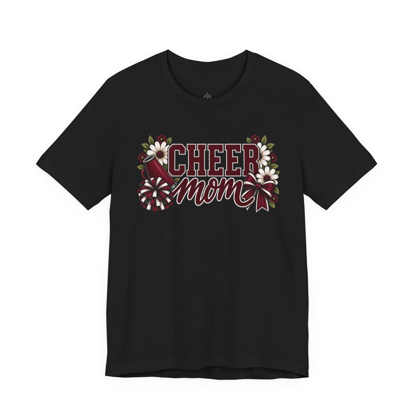 Cheer Mom T-Shirt — Floral Pom Pom Cheerleader Mom Tee