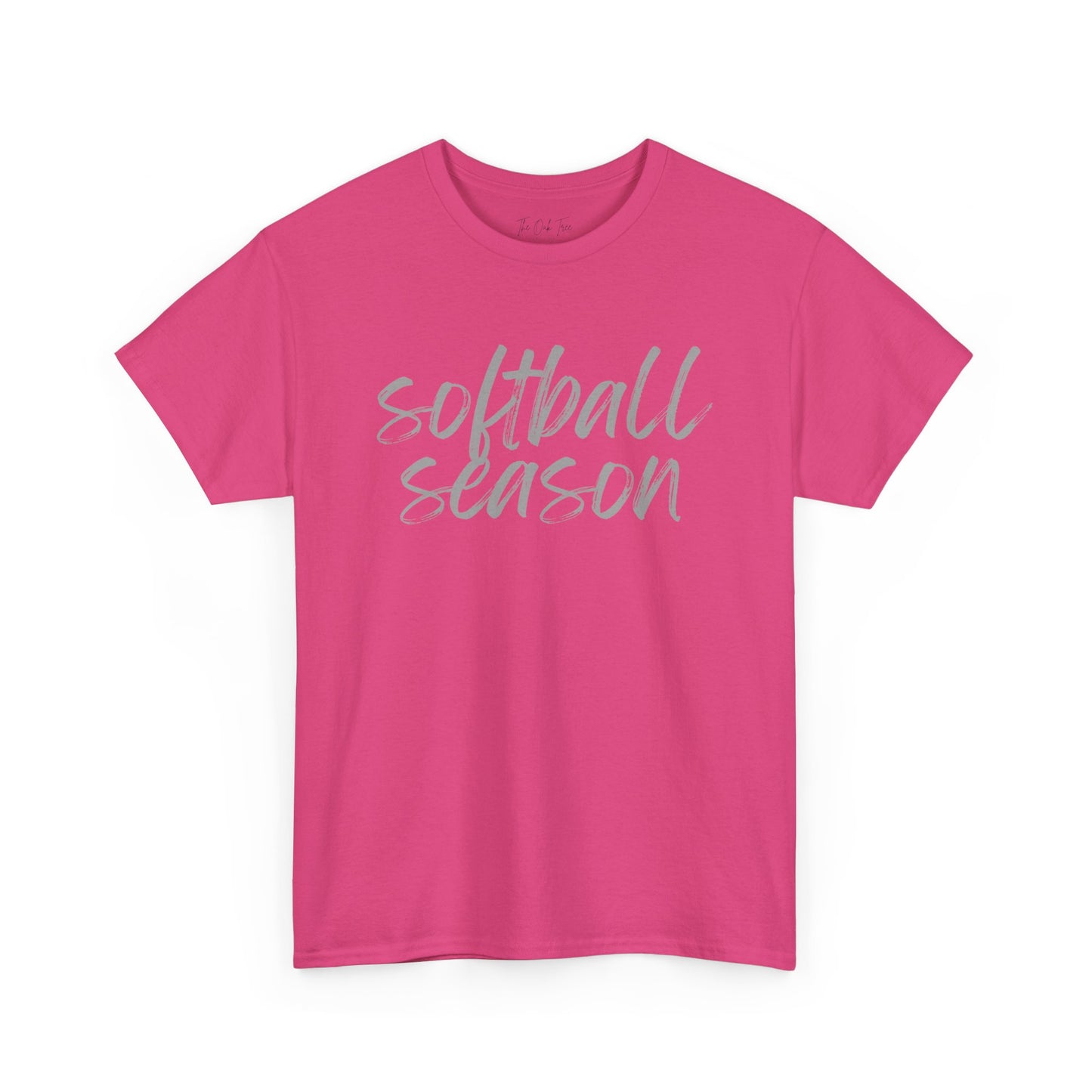 Softball Season- Grey Text Tee