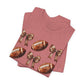 Football & Bows Tee — Cute Game Day Shirt for Fans & Moms
