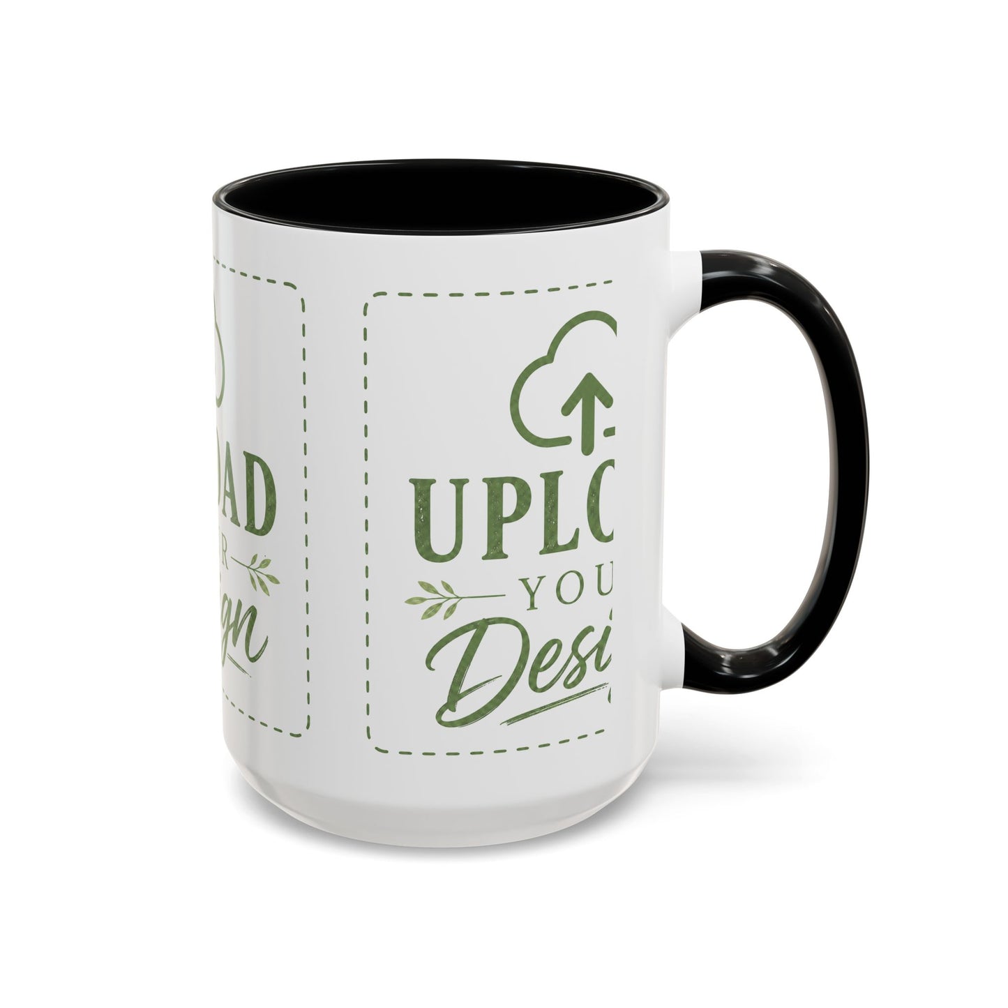Custom Accent Coffee Mug – Custom Upload Design Ceramic Mug (11oz & 15oz)