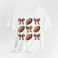 Football & Bows Tee — Cute Game Day Shirt for Fans & Moms
