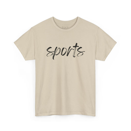 Sports- Black Text Tee