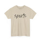 Sports- Black Text Tee