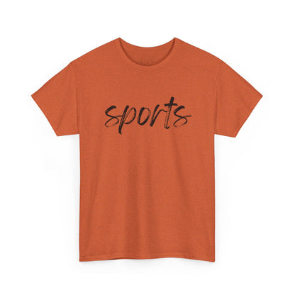 Sports- Black Text Tee