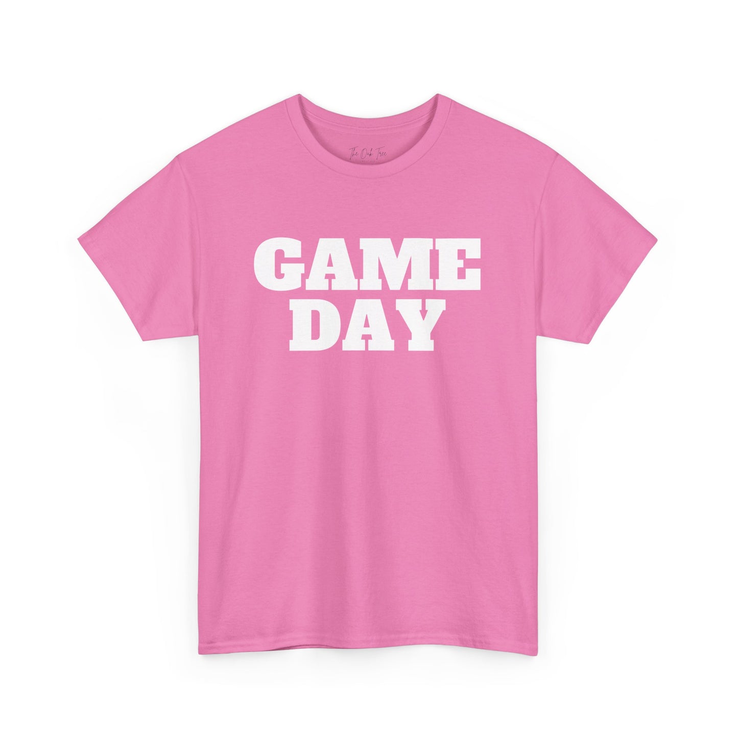 Game Day- White Text Tee