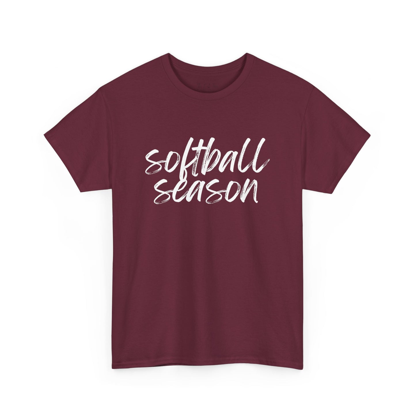 Softball Season- White Text Tee