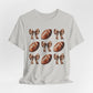 Football & Bows Tee — Cute Game Day Shirt for Fans & Moms