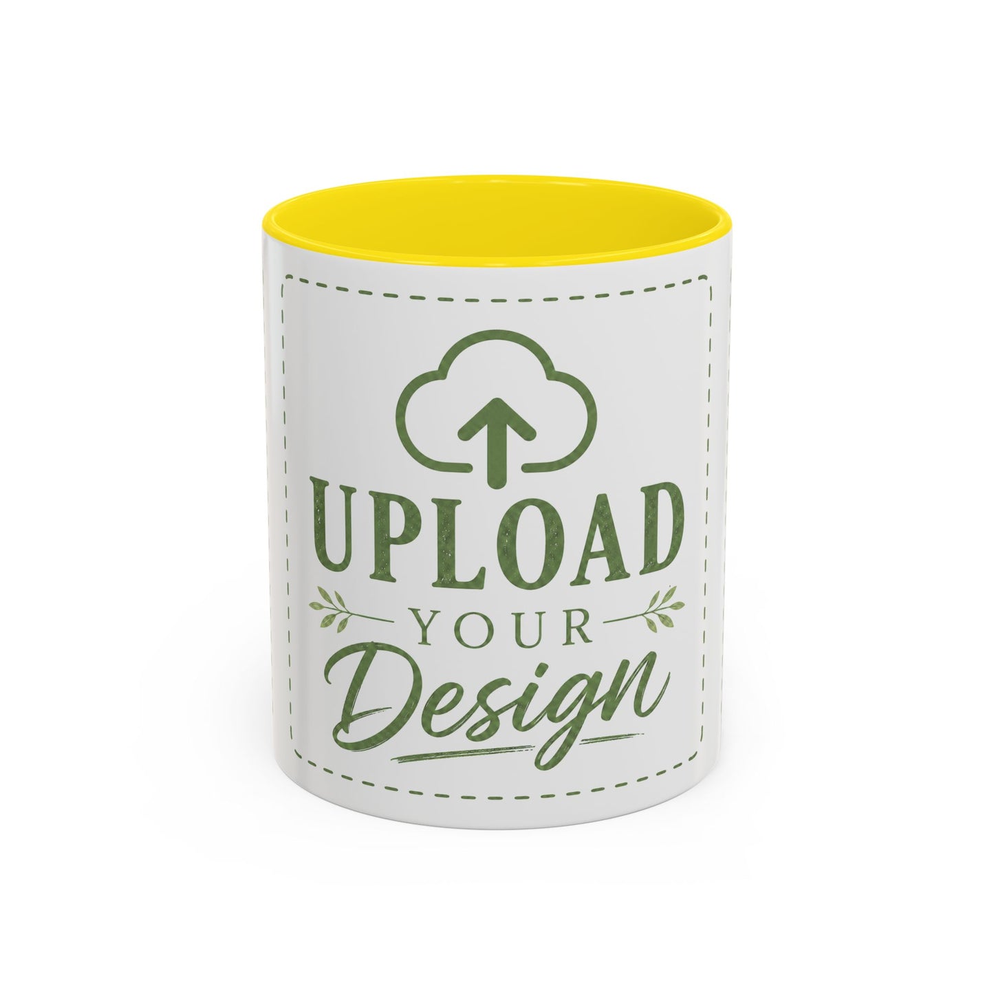 Custom Accent Coffee Mug – Custom Upload Design Ceramic Mug (11oz & 15oz)