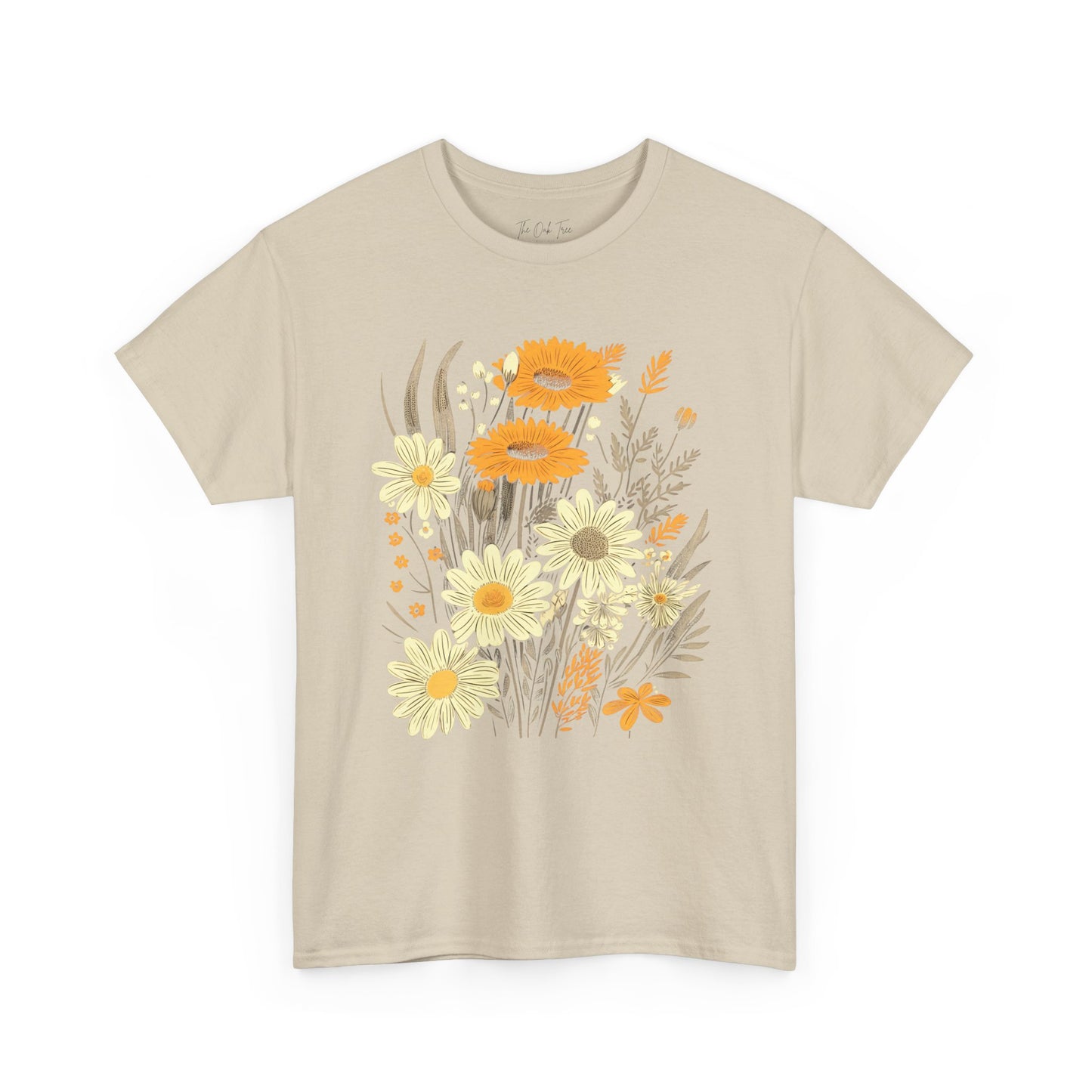 Floral Collage Unisex Heavy Cotton Tee