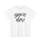Game Day- Black Text Script Tee