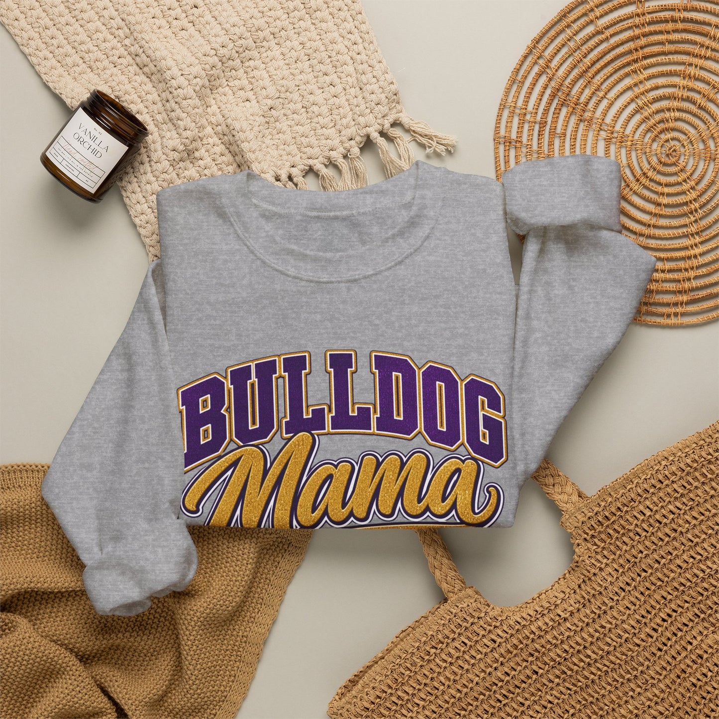 Bulldog Mama Sweatshirt — Cozy Crewneck