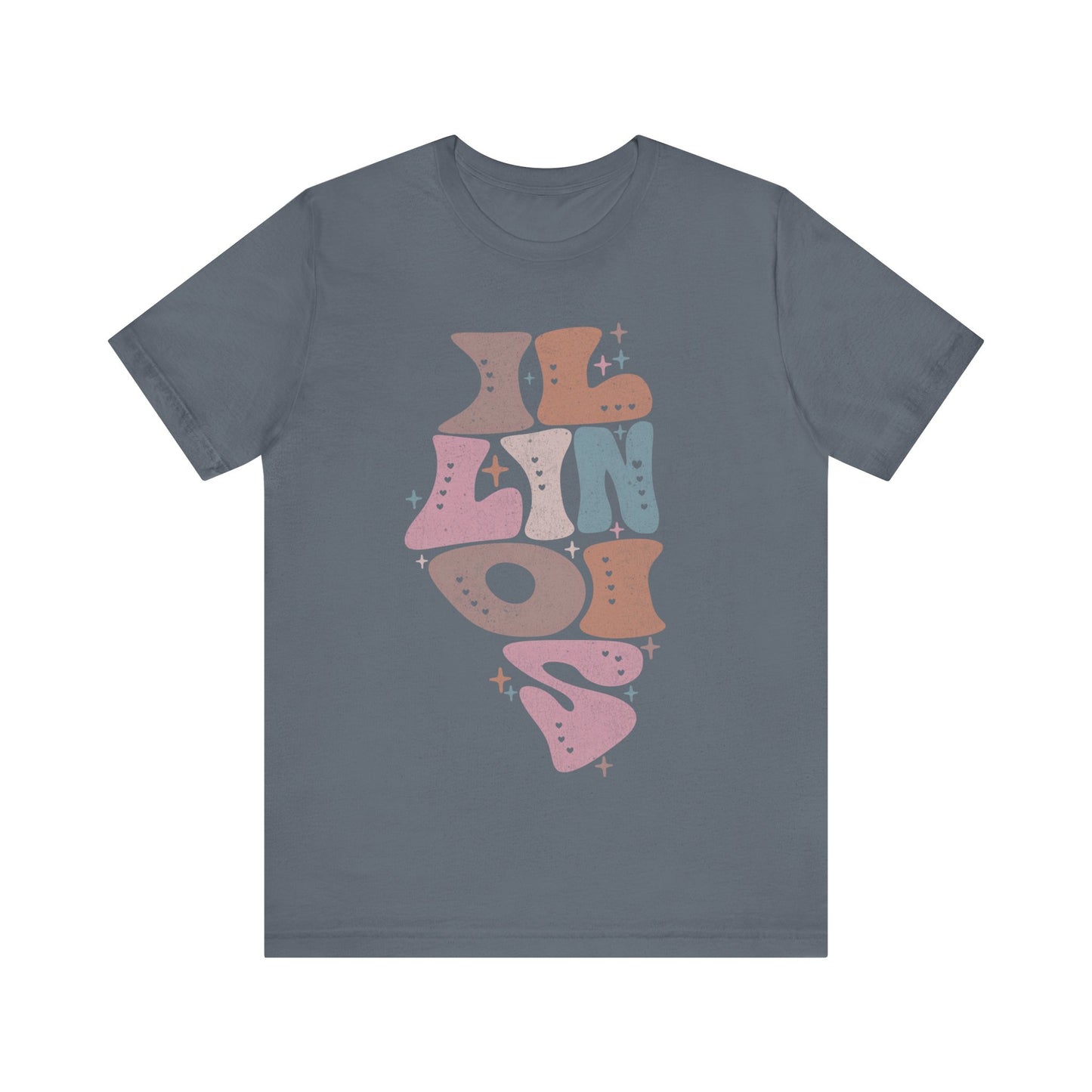 Illinois State Tee Unisex Jersey Short Sleeve Tee