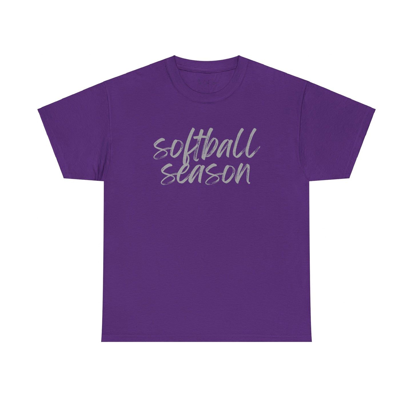 Softball Season- Grey Text Tee