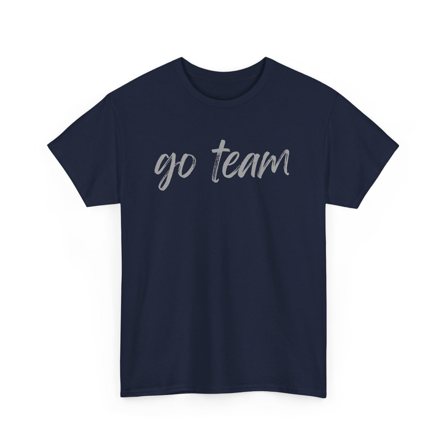 Go Team- Grey Text Tee