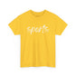 Sports- White Text Tee