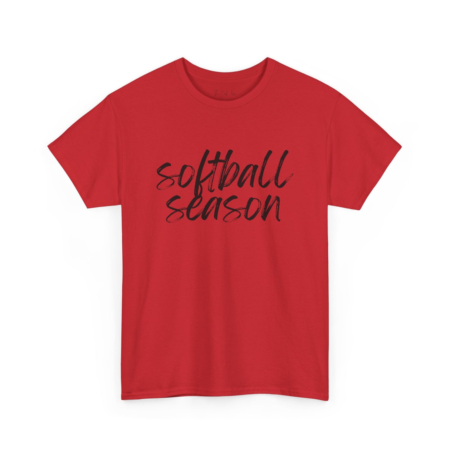 Softball Season- Black Text Tee