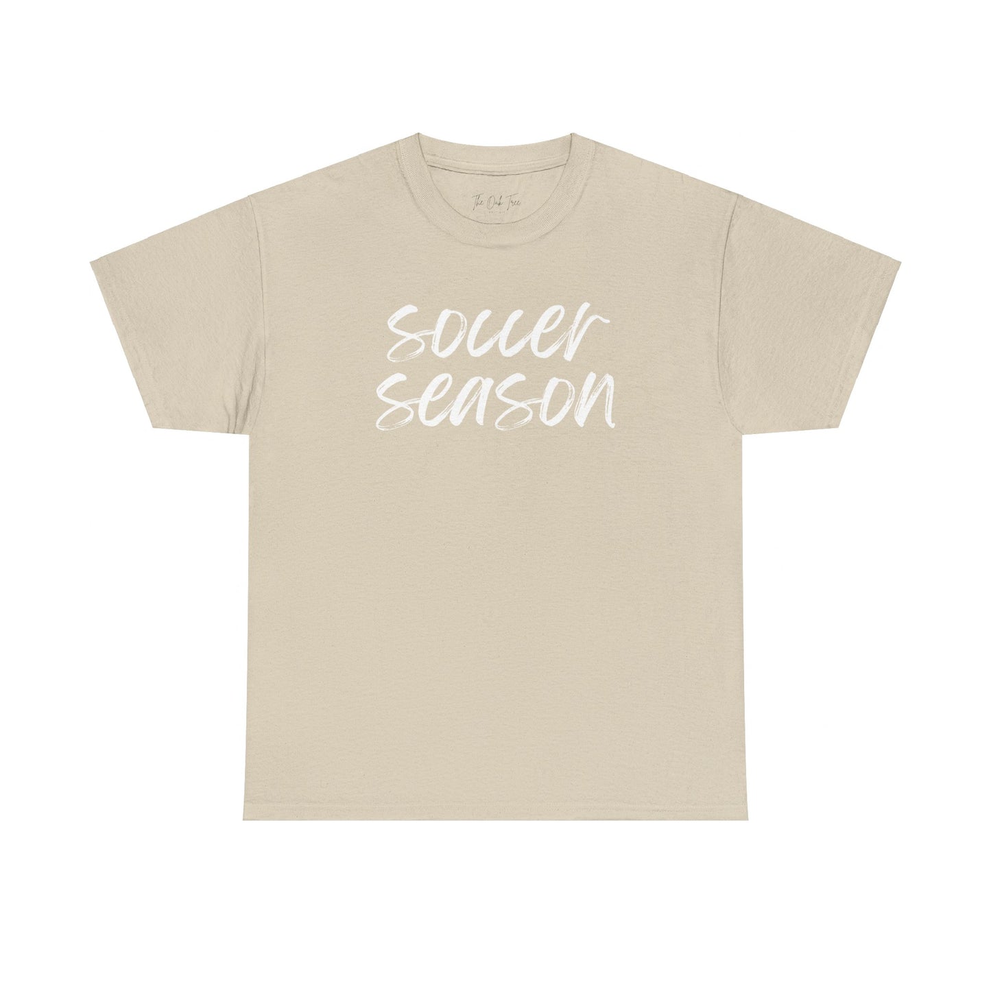 Soccer Season- White Text Tee