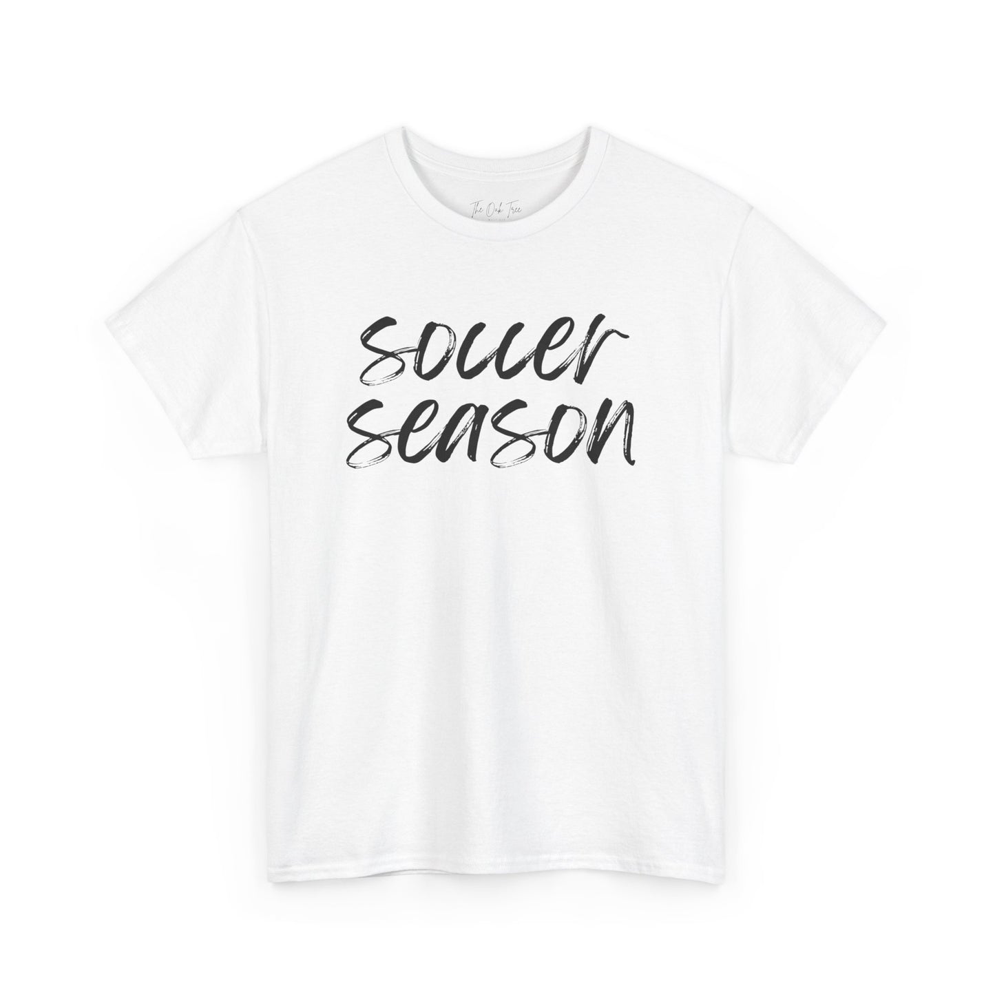 Soccer Season- Black Text Tee