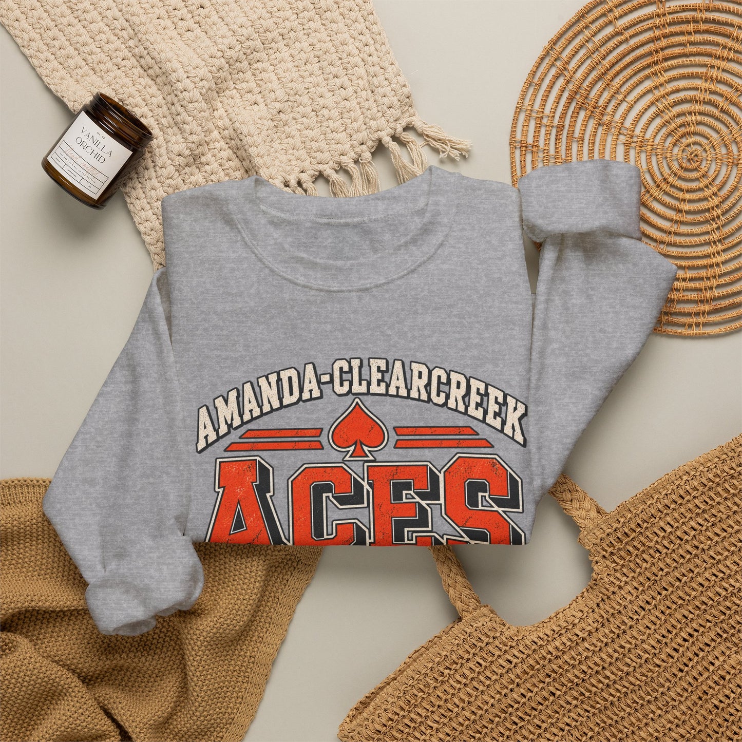 Amanda-Clearcreek Aces Vintage Crewneck Sweatshirt