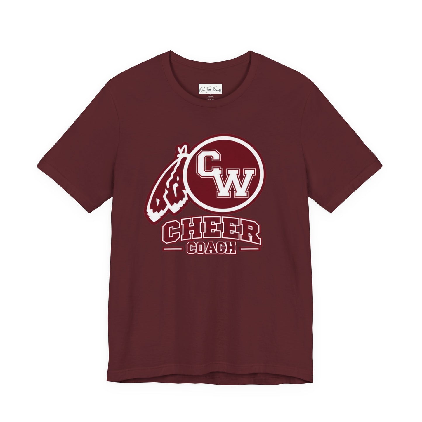 Cheer Coach T-Shirt – CW Mascot Vintage Pom Design