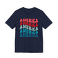 America x5 Unisex Jersey Short Sleeve Tee