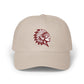 Embroidered CW Indians Mascot— Classic White Baseball Hat