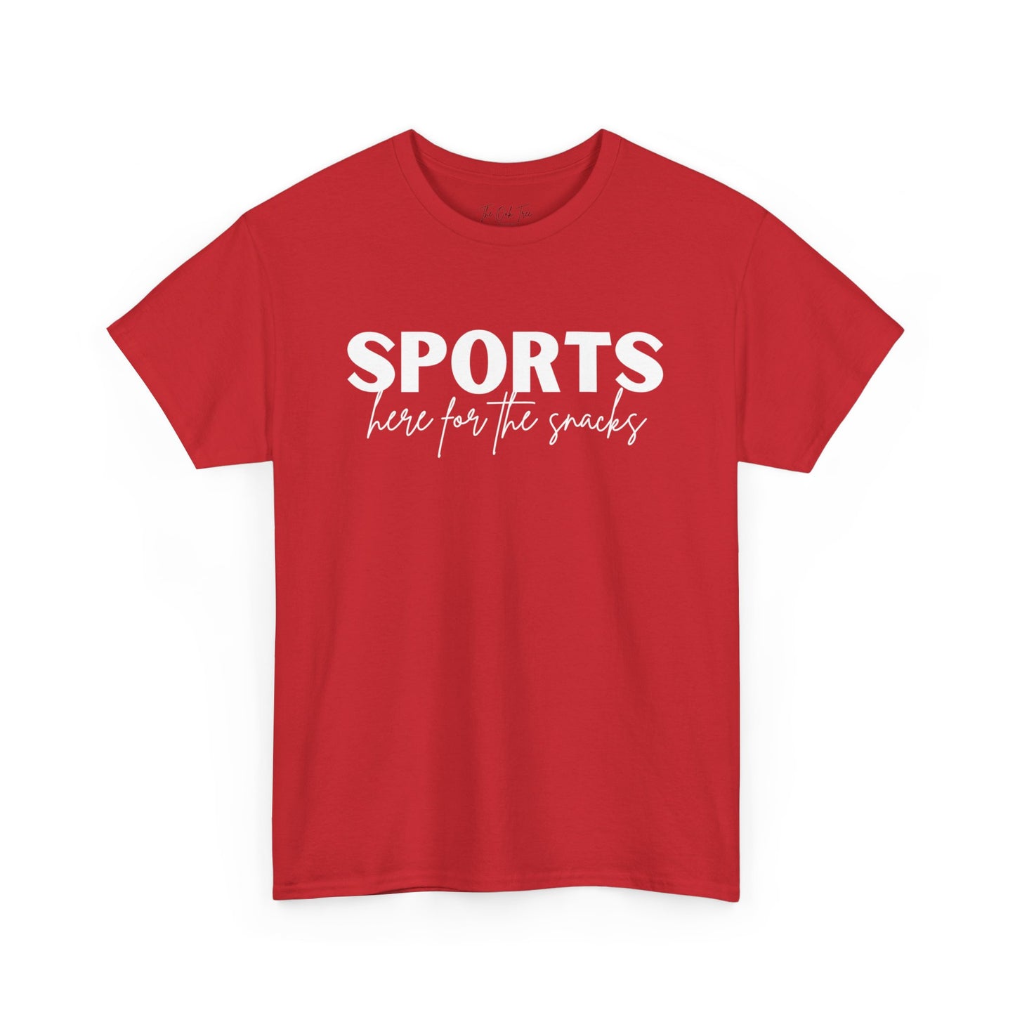Sports Here for the Snacks Unisex Heavy Cotton Tee