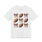 Football & Bows Tee — Cute Game Day Shirt for Fans & Moms