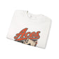 Amanda-Clearcreek Aces Vintage Card Crewneck Sweatshirt