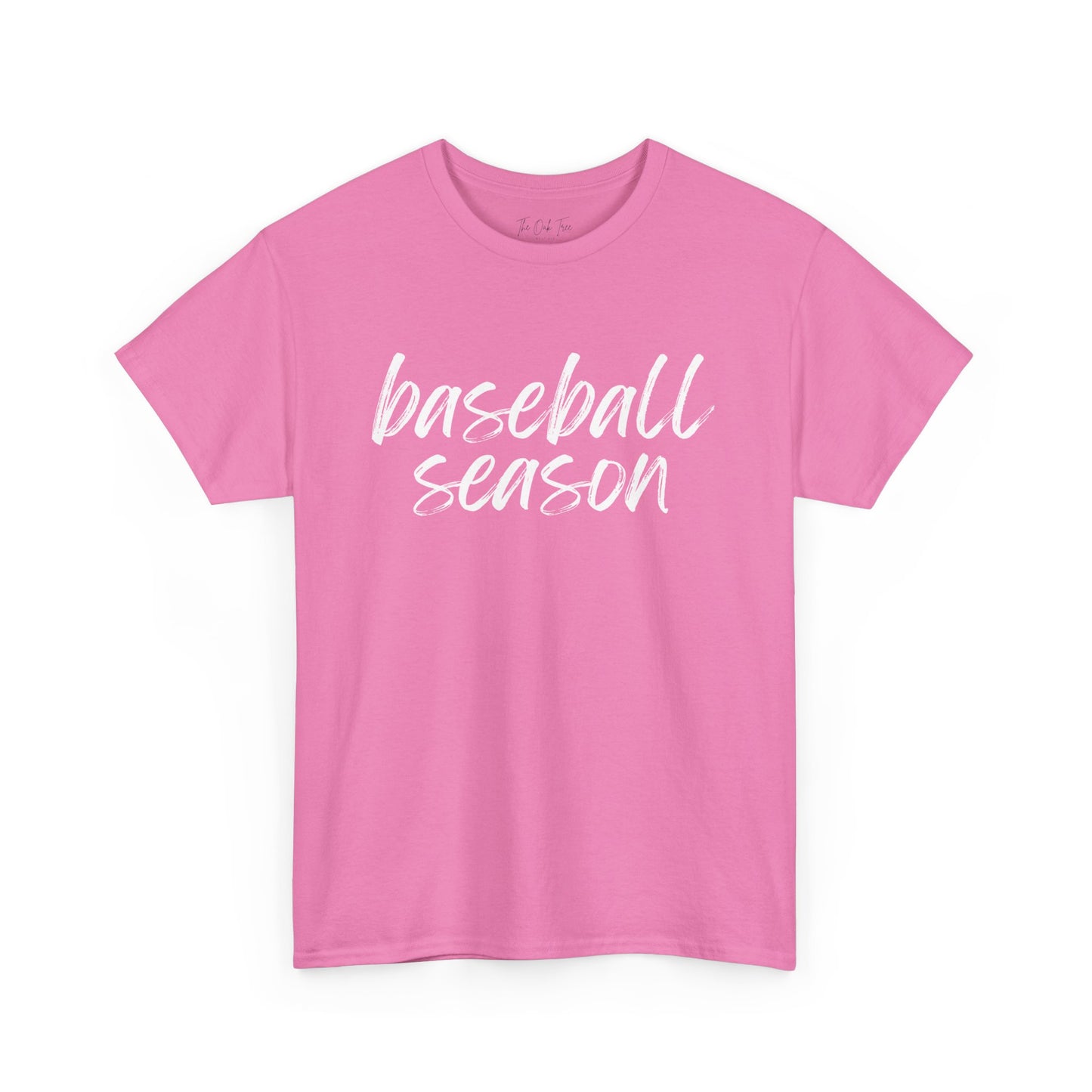 Baseball Season- White Text Tee