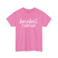 Baseball Season- White Text Tee