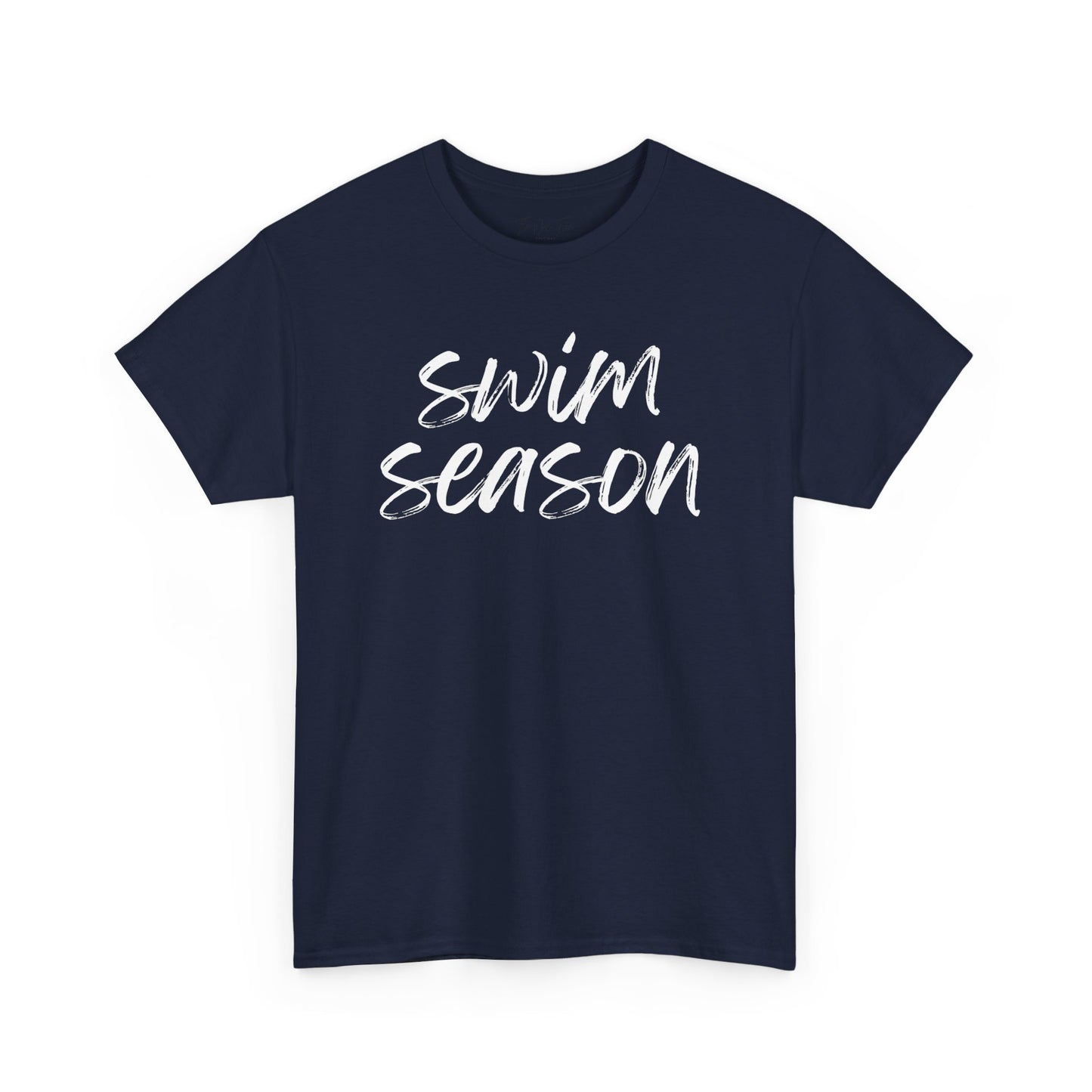 Swim Season- White Text Tee
