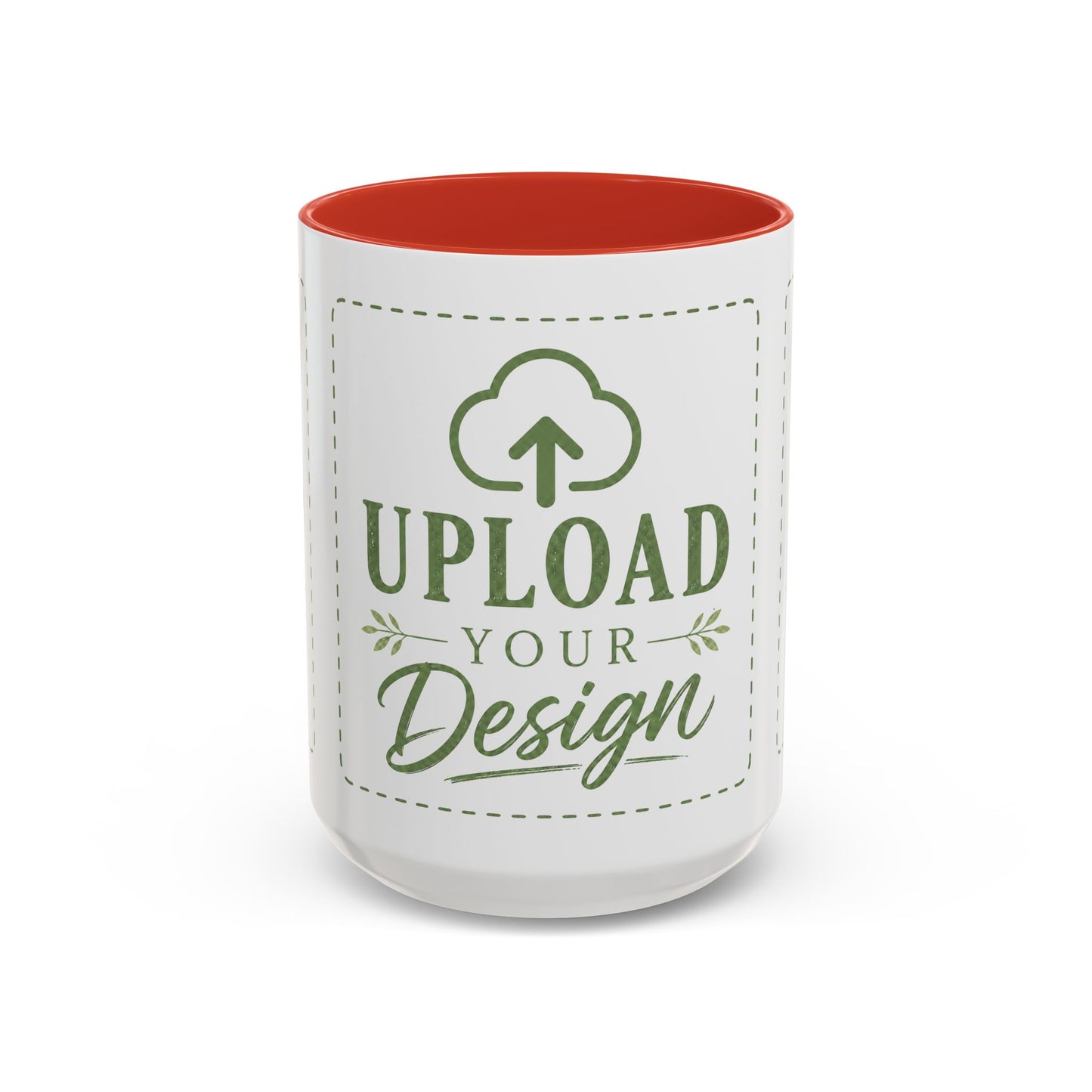 Custom Accent Coffee Mug – Custom Upload Design Ceramic Mug (11oz & 15oz)